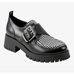 NEW Marc Fisher Hazelton Loafers Houndstooth Shoes 5 $99